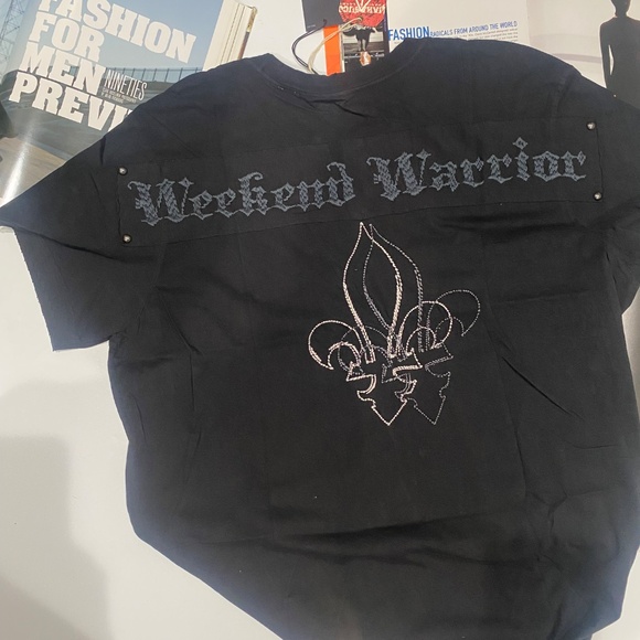 Parasuco Vintage weekend Warrior Embellished Tee Sz 3X - Picture 9 of 17